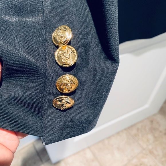 Lessona Super 100’s Black Wool Sport Coat - Picture 5 of 10